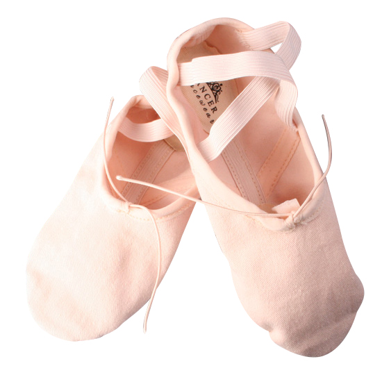 Balletschoen Dancer Dancewear Stretch Pro Canvas roze split zool
